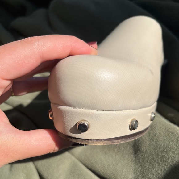 Alohas Cream Leather Mules - Picture 4 of 4